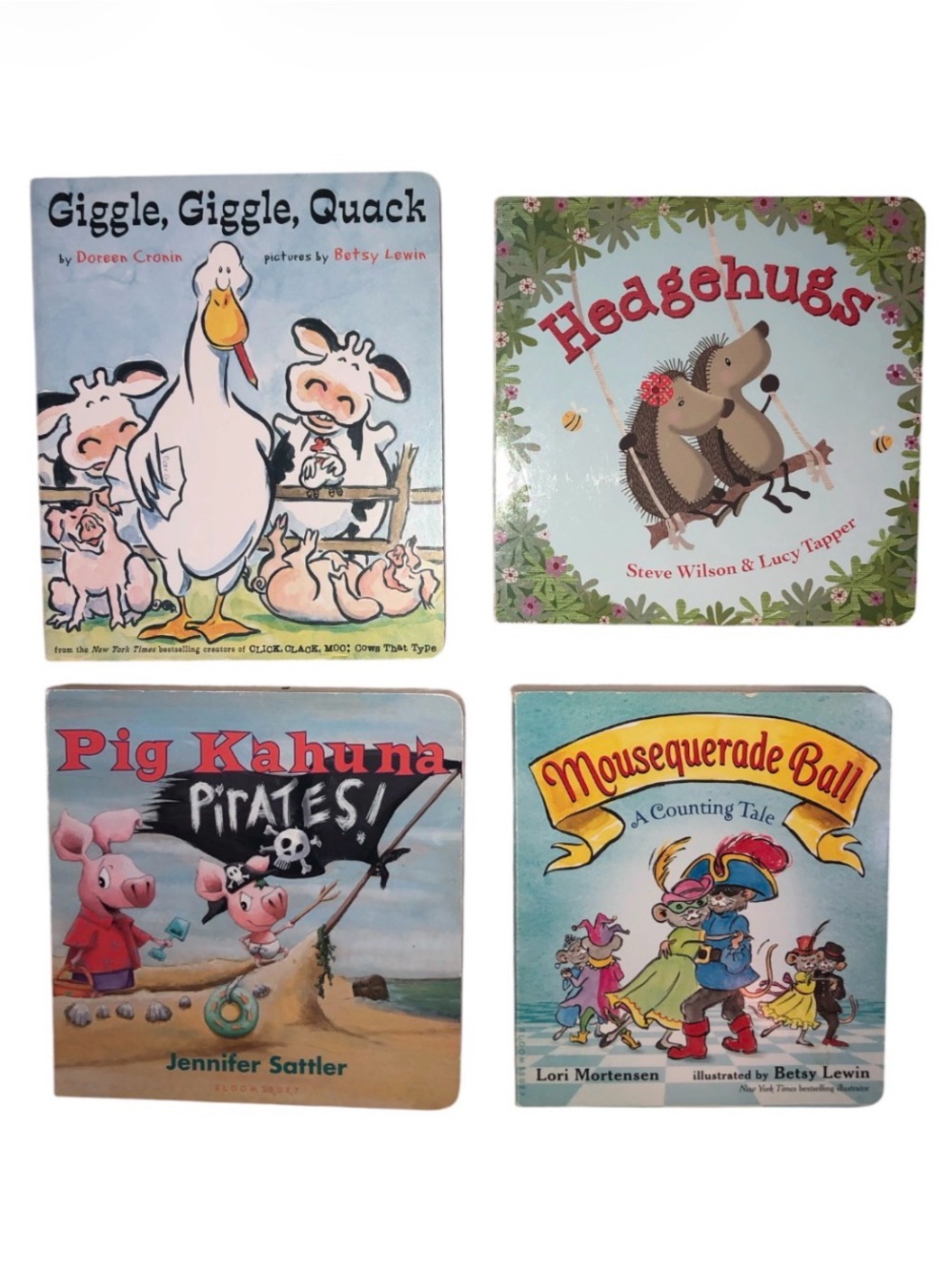 Animal Themed Board Book Bundle - Giggle, Giggle, Quack & Friends